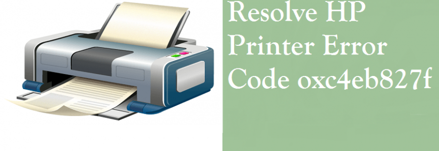 HP printer error code oxc4eb827f