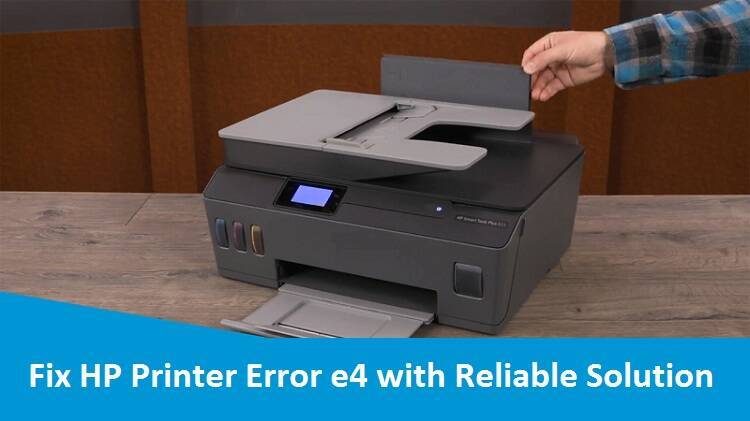 HP Printer e4 error