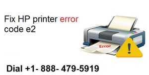 Fix HP printer error code e2