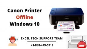 Canon printer offline windows 10