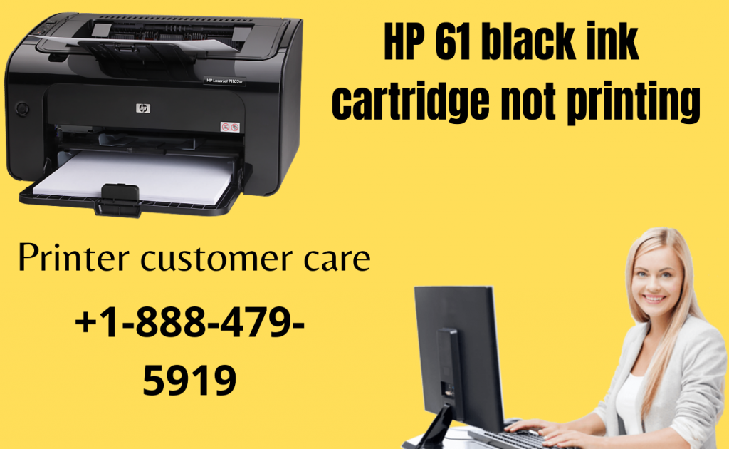 HP 61 black ink cartridge not printing