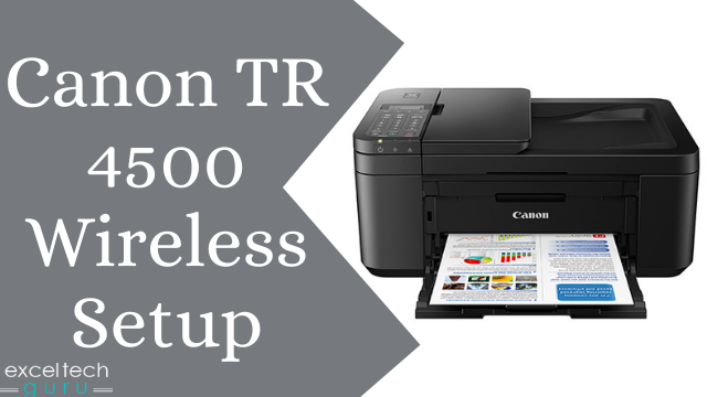 Canon printer tr4500 setup