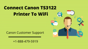 connect canon TS3122 printer to wifi