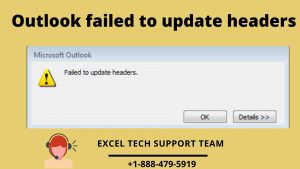 Outlook failed to update headers