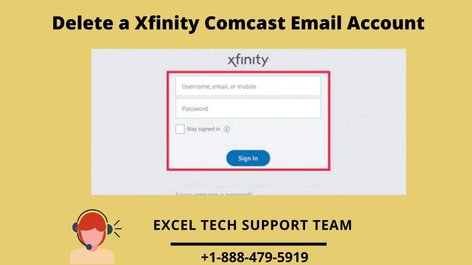 Steps to Delete an xfinity Comcast Email Account