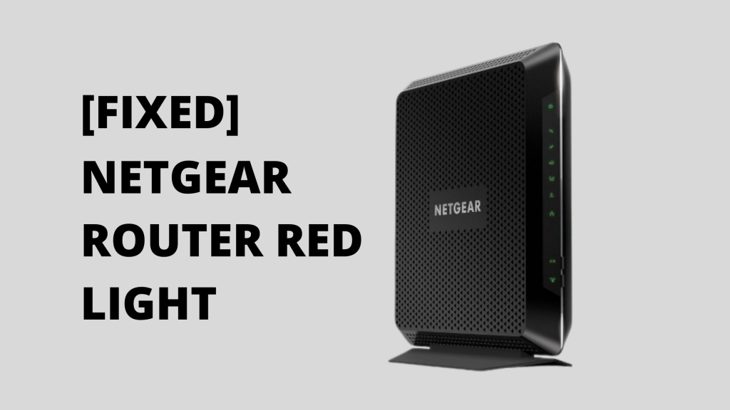 Netgear Router Red light