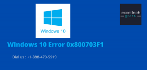 Windows 10 Error 0x800703F1