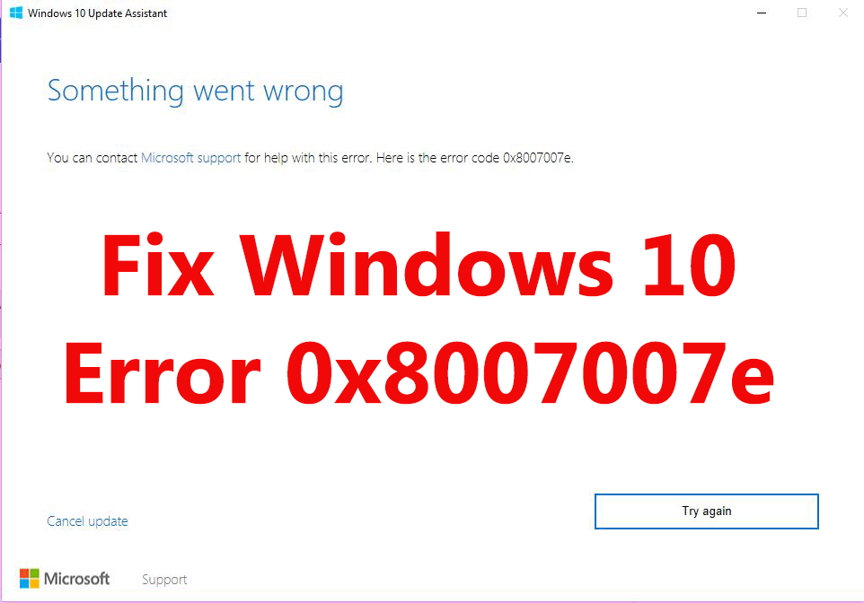 error 0x8007007e