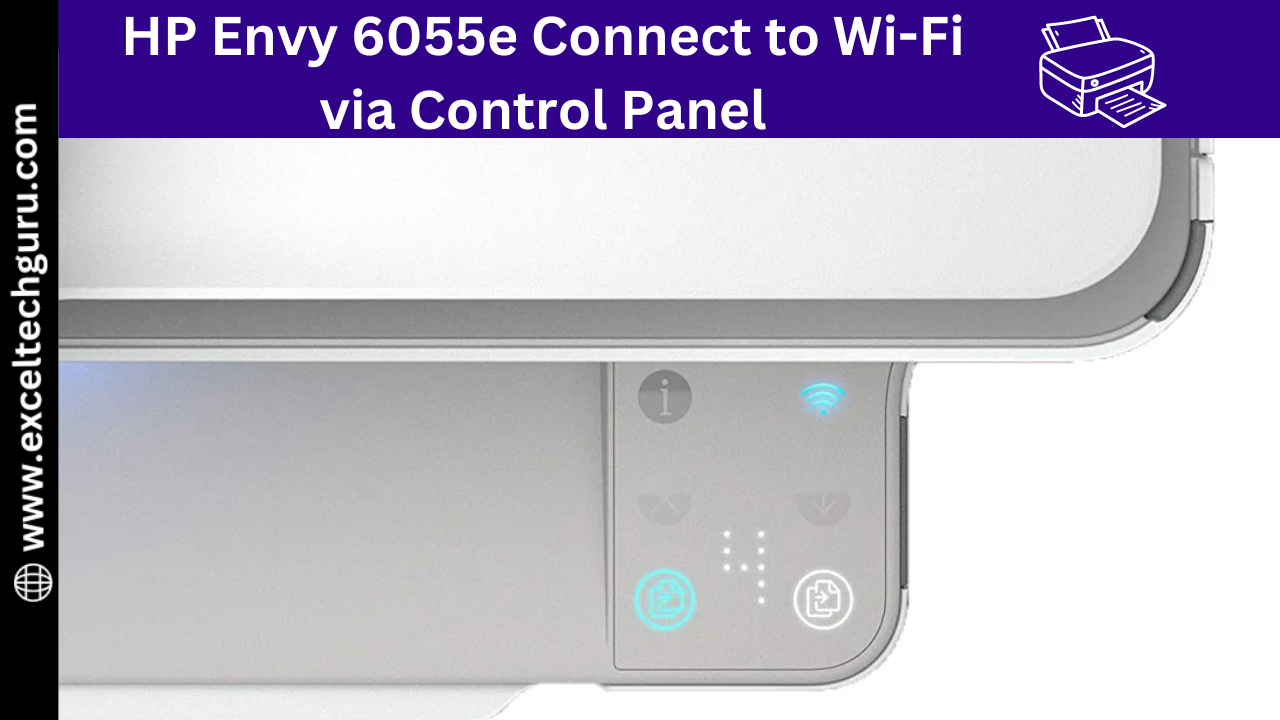 HP Envy 6055e Connect to WiFi via Control Panel